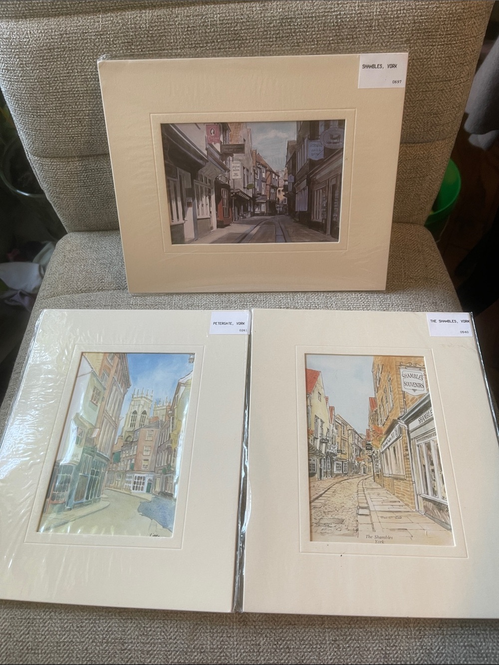 Framed Street Scene Art Print - Neutral Tones Neil J.H. MacLeod